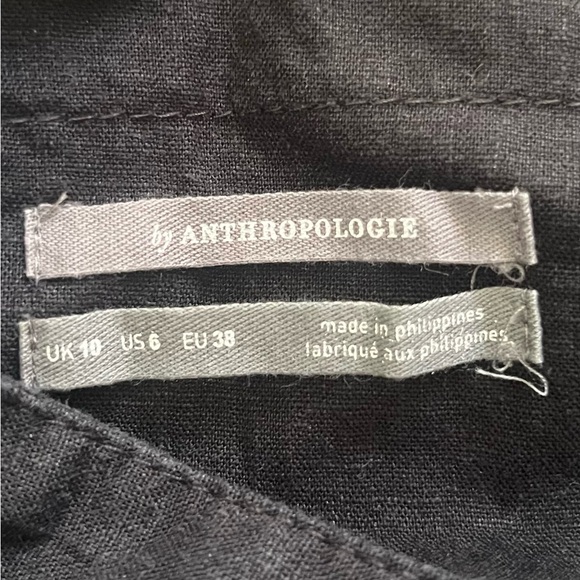 Anthropologie Black Maxi Halter Dress Size 6 - Picture 8 of 16